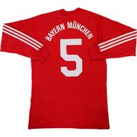 1989-91 Bayern Munich Match Issue Home L/S Shirt #5 (Augenthaler)