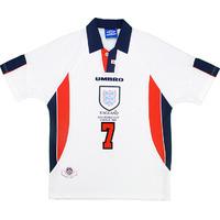 1998 England \'World Cup\' Home Shirt Beckham #7 XL