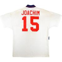 1993 england match issue world youth championships home shirt joachim  ...