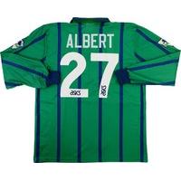 1994-95 Newcastle Match Issue Third Shirt Albert #27