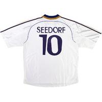 1998 99 real madrid player issue home shirt seedorf 10 as new xl