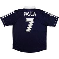 1999-00 Bordeaux Match Issue CL Home Shirt Pavon #7 L