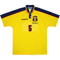 1998 scotland match issue world cup away shirt hendry 5