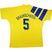 1994-95 Eintracht Braunschweig Match Issue Home Shirt #5