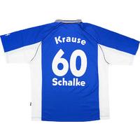 1998 99 schalke home shirt krause 60 excellent l