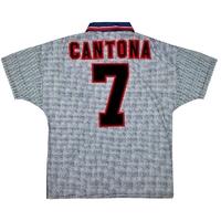 1995-96 Manchester United Away Shirt Cantona #7 *Mint* L