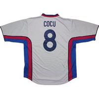 1999-01 Barcelona Match Issue Away Shirt Cocu #8