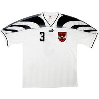 1996 austria match worn home shirt 3 schttel v scotland