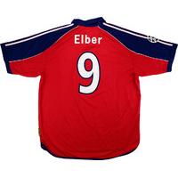 1999-00 Bayern Munich Match Issue Champions League Home Shirt Elber #9 (v PSV)