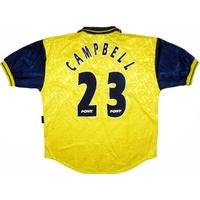 1995 97 tottenham third shirt campbell 23 excellent xl