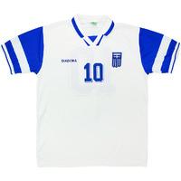 1999 Greece Match Worn Away Shirt #10 (v Belgium)