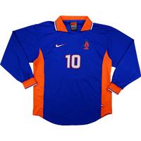 1996-97 Holland U-21 Match Worn Away L/S Shirt #10 (Bruggink)