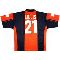 1999 00 stockport match issue away shirt lillis 21