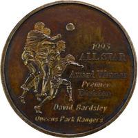 1992-93 PFA Premier Division All Star Team Award Medal D.Bardsley (QPR)