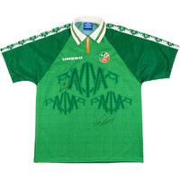1996-98 Ireland Match Issue \'Signed\' Home Shirt #11