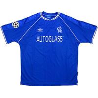 1999-00 Chelsea Match Worn Champions League Home Shirt Flo #19 (v Barcelona)
