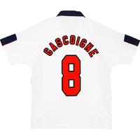 1997 98 england home shirt gascoigne 8 very good l