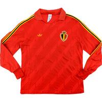 1987 Belgium Match Worn Home L/S Shirt #15 (Janssen) v Ireland