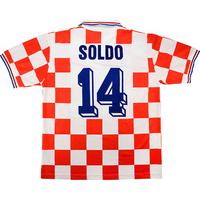 1996 97 croatia match issue home shirt soldo 14