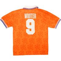 1995 holland match worn world youth championship home shirt wooter 9