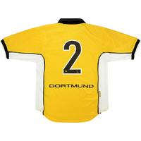 1998 00 dortmund match issue home shirt 2