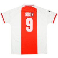 1998-99 Ajax Match Issue Champions League Home Shirt Sibon #9
