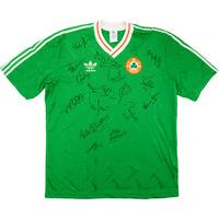 1990 91 ireland match issue signed home shirt 15 dkelly