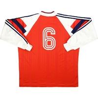 1993 Norway Match Issue Home L/S Shirt #6