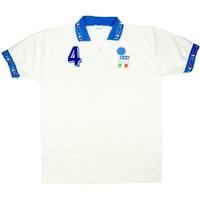 1992 Italy Match Worn US Cup Away Shirt #4 (Ferri) v Ireland