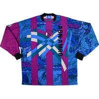 1995 96 ajax match issue champions league gk purple shirt 12 grim