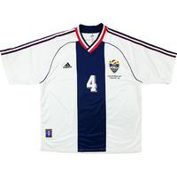 1998 yugoslavia match worn world cup away shirt jokanovi 4 v holland