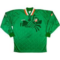 1994 Ireland Match Issue Home L/S Shirt #18 (v Holland)