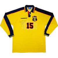 1996-99 Scotland Match Issue Away L/S Shirt #15