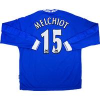 1999-01 Chelsea Match Issue Signed Home L/S Shirt Melchiot #15