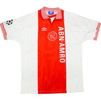 1996-97 Ajax Match Issue Champions League Home Shirt Bogarde #5