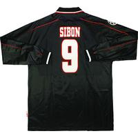 1998-99 Ajax Match Issue Champions League Away L/S Shirt Sibon #9