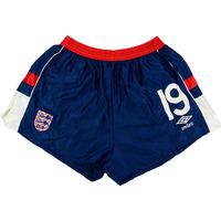 1988 England Match Worn European Championship Home Shorts #19 (Wright)