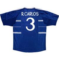 1998-99 Real Madrid CL Away Shirt R.Carlos #3 XL