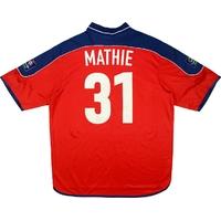 1999-00 Preston Match Issue Away Shirt Mathie #31