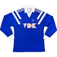 1991-92 KAA Gent Match Worn UEFA Cup Away L/S Shirt #14 (Van Der Linden) v Ajax