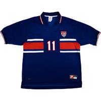 1998 USA Match Issue Away Shirt #11 (Wynalda) v Belgium