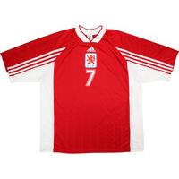 1998 Luxembourg Match Worn Home Shirt #7 (Theis) v Germany