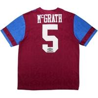 1992-93 Aston Villa Home Shirt McGrath #5 *w/Tags* XL