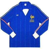 1981 france match worn home ls shirt 5 bossis v holland