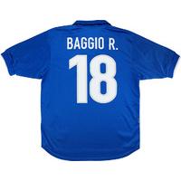 1997-98 Italy Home Shirt Baggio.R #18 (Excellent) XL