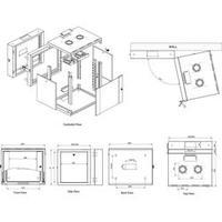 19 wall cabinet digitus professional digitus w x h x d 600 x 982 x 610 ...