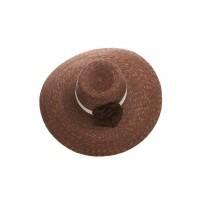 1970s Style Brown Straw Hat