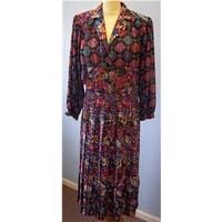 1980\'s Designer Dress Kanga Collection - Multi-coloured - Vintage