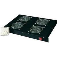 19 4 x server rack cabinet fan 1 u digitus dn 19 fan 4 ho sw black