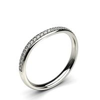 190mm studded slight comfort fit diamond shaped band